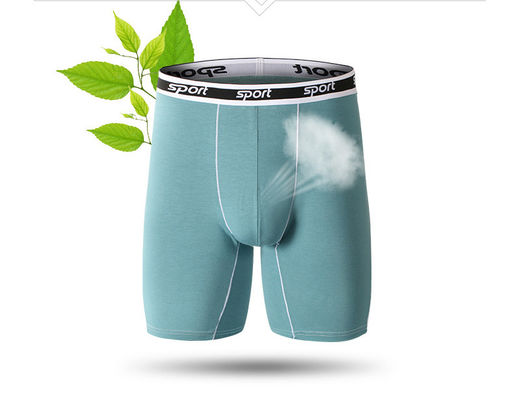 Men'S Fitness Sportswear Modal Boxer Briefs Cotton Lengthened Legs Fat Guy Square Underwear