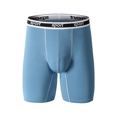 Men'S Fitness Sportswear Modal Boxer Briefs Cotton Lengthened Legs Fat Guy Square Underwear