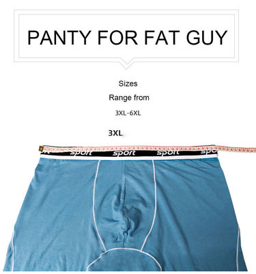 Men'S Fitness Sportswear Modal Boxer Briefs Cotton Lengthened Legs Fat Guy Square Underwear